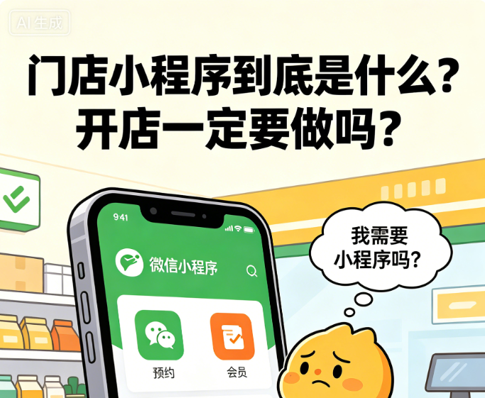 门店小程序开店一定要做吗
