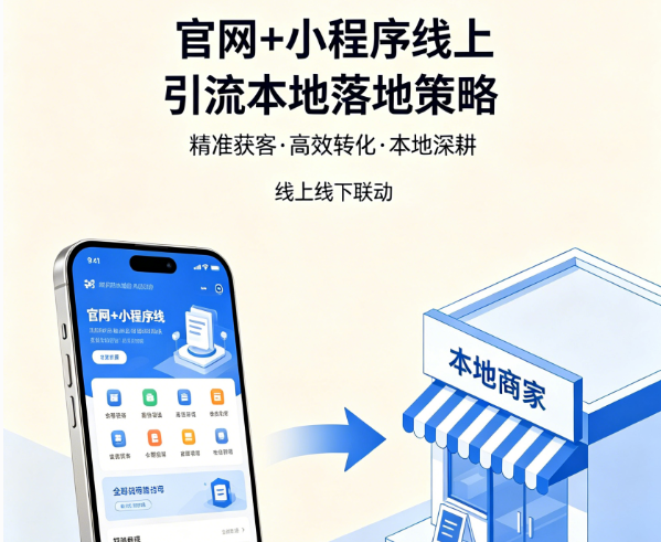 官网搭配小程序怎么做线上引流？本地落地思路