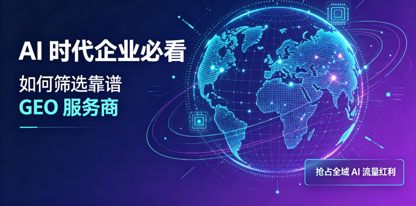 AI 时代企业必看：如何筛选靠谱 GEO 服务商，抢占全域 AI 流量红利